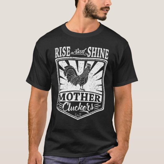 目覚めよ母なるニワトリよ ニワトリTシャツ Tシャツ (正面)