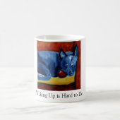 目覚めることはしにくいです コーヒーマグカップ (中央)