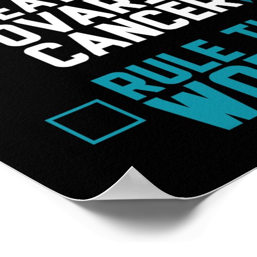 目覚めるビート卵巣がんが世界を支配する ポスター (角)