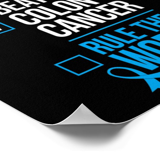 目覚めるビート結腸がんが世界を支配1 ポスター (角)