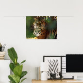 目覚める虎 ポスター (ホームオフィス)