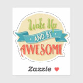 目覚めろ、そして最高に素晴らしい一日を Sticker シール (シート)