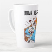 目覚めオウム カフェラテマグ (左アングル)