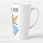 目覚めオウム カフェラテマグ (右)