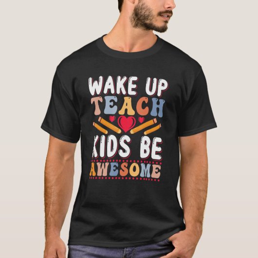 目覚め教え子供が可愛素晴らしい先生1 Tシャツ (正面)