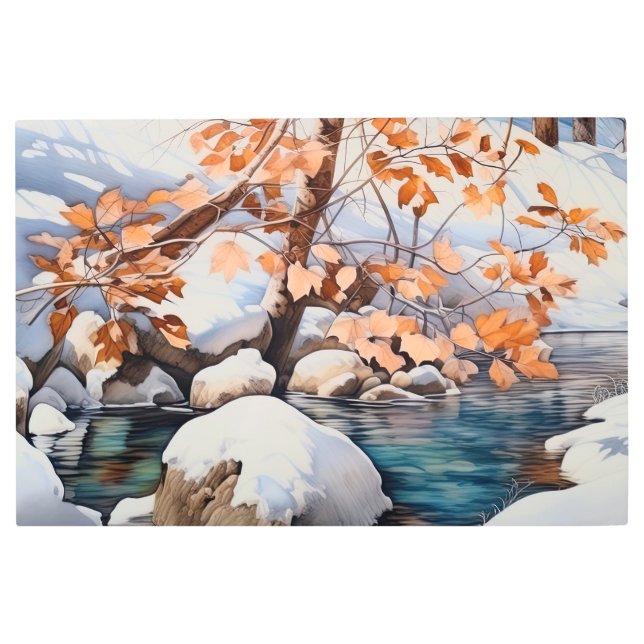 目覚め春 メタルプリント (正面)