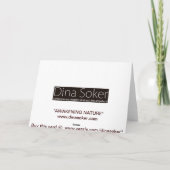 目覚め自然 – グリーティングカード (裏面)