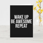 目覚め、ビー素晴らしズ、繰り返し感動的- カード (黄色い花)