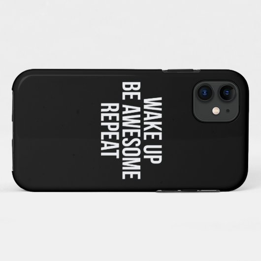 目覚め、ビー素晴らしズ、繰り返し感動的- Case-Mate iPhoneケース (裏面(横))