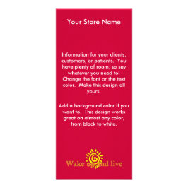 目覚め、住んで下さい ラックカード