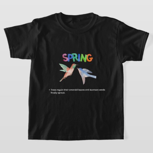 目覚め:春へのビジュアルな賛辞 Tシャツ (レイダウン)