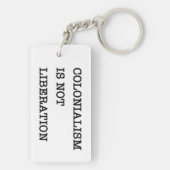 目覚め:植民地主義は解放ではない キーホルダー (裏面)