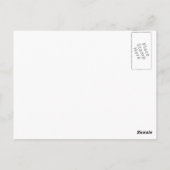 目覚感動的め4ライフ引用文イラストレーションポー ポストカード (裏面)