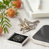 目覚感動的め4ライフ引用文イラストレーション キーホルダー (側面)