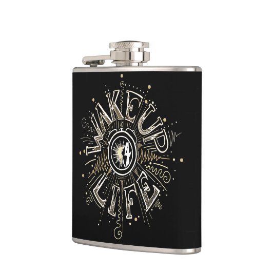 目覚感動的め4ライフ引用文イラストレーション フラスク (左)