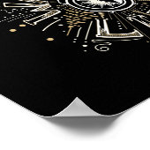 目覚感動的め4ライフ引用文イラストレーション ポスター (角)