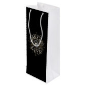 目覚感動的め4ライフ引用文イラストレーション ワインギフトバッグ (裏面アングル)