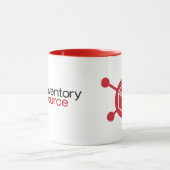 目録源の大きく赤いロゴのマグ マグカップ (中央)
