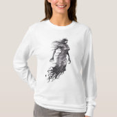 目隠しされた魔法使いのロゴ Tシャツ (正面)