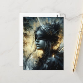 目隠しの妖精 ポストカード