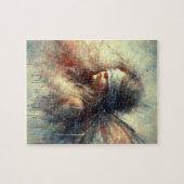 目隠しをした美しい妖精 ジグソーパズル (横)