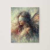 目隠しをした美しい妖精 ジグソーパズル (縦)