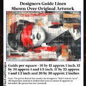 目隠し女性抽象芸術アートDM7Lデコページ 薄葉紙