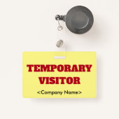 目隠し「仮来客」バッジ バッジ (正面リトラクタブル付き)
