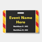 目隠し「会議公式」バッジ バッジ (Back)