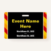 目隠し「会議公式」バッジ バッジ (裏面)