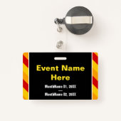 目隠し「会議公式」バッジ バッジ (裏面リトラクタブル付き)