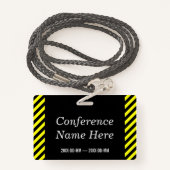 目隠し"会議管理者！" バッジ (裏面ランヤード)