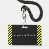 目隠し"公式ビジター！" バッジ (裏面（ネックストラップ付）)