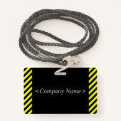 目隠し"公式ビジター！" バッジ (裏面ランヤード)