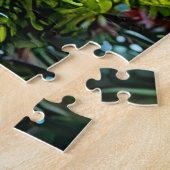 目鮮やかを打つ緑のカエル ジグソーパズル (側面)