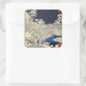 目黒とサンセットヒルのドラムブリッジ。 スクエアシール (バッグ)