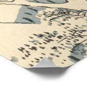 目黒太鼓橋・安藤広重 ポスター (角)