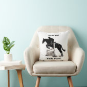 目! かかと! 馬のアメリカ人のMoJoの枕 クッション (椅子)