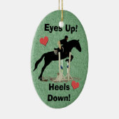 目! かかと! 馬のジャンパー セラミックオーナメント (右)