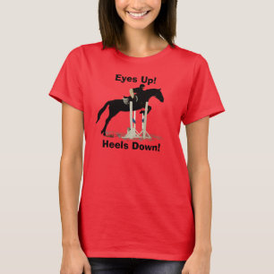 目! かかと! 馬のジャンパー Tシャツ