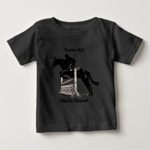 目! かかと! 馬 ベビーTシャツ