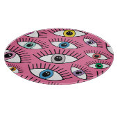 目:カラフル魔法の神秘的な背景 カッティングボード (角)