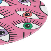 目:カラフル魔法の神秘的な背景 カッティングボード (角)