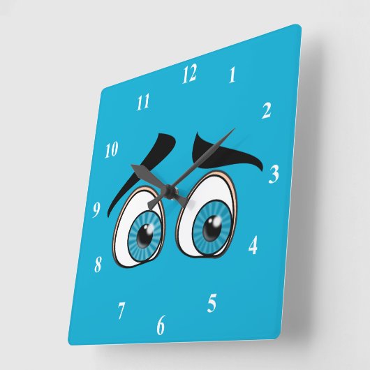 目 スクエア壁時計 (傾斜)