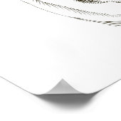 目，プロフィール，耳のスケッチ, 17世紀，ヴィンテージ ポスター (角)