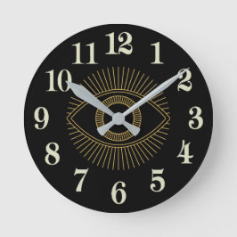 目 ラウンド壁時計