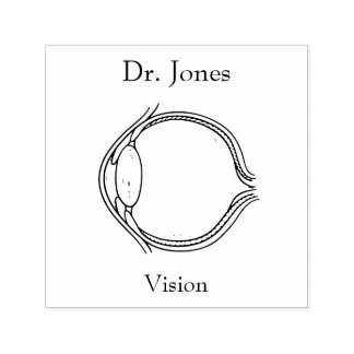 目、人間の臓器自筆ゴム印 セルフインキングスタンプ