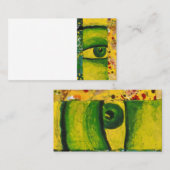 目-金ゴールド及びエメラルドの認識度の名刺 名刺 (正面/裏面)