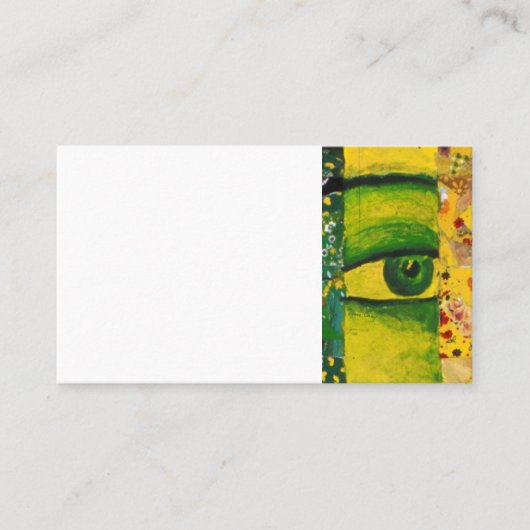 目-金ゴールド及びエメラルドの認識度の名刺 名刺 (正面)