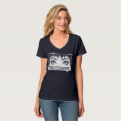 目、魂への窓、マンガイラストレーション Tシャツ (正面フル)